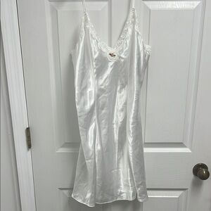 Gilligan & O'Malley White Satin Chemise